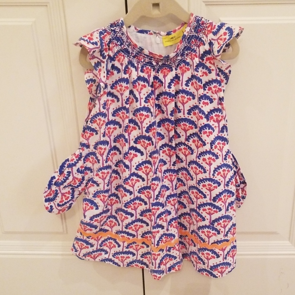 Roller Rabbit lined printed dress with pockets